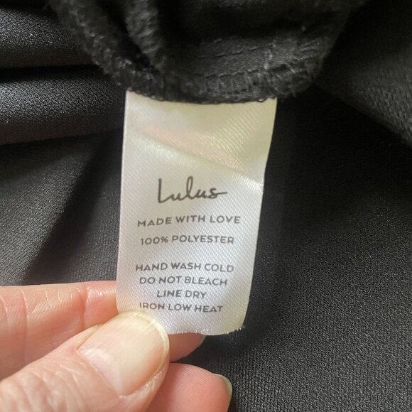 Lulus Career Pants‎ Women's Medium Black High Waist Classic Pockets Side Zipper - Picture 10 of 11